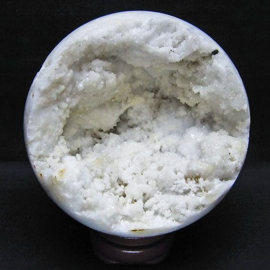 1.4Kg 水晶 ジオード 丸玉 127mm 笑口 置物 原石 一点物 151-10563