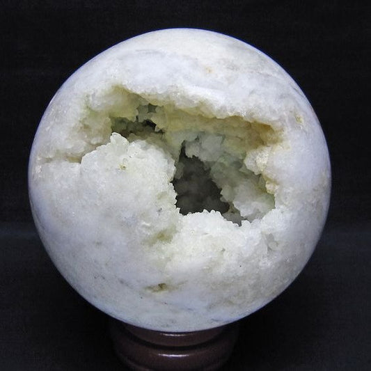 1.4Kg 水晶 ジオード 丸玉 120mm 笑口 置物 原石 一点物 151-10578