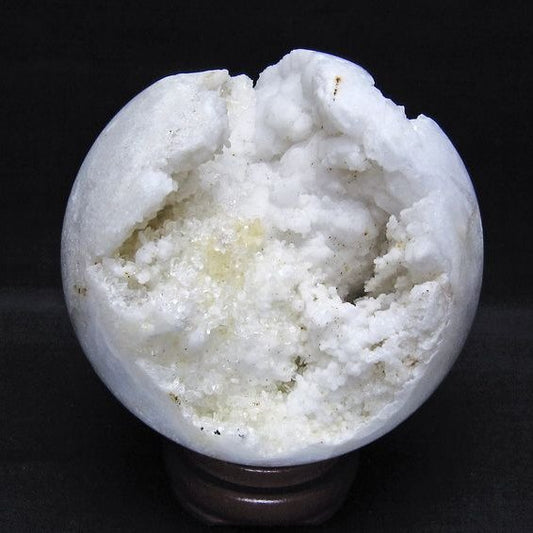 水晶 ジオード 丸玉 110mm 笑口 置物 原石 一点物 151-10582