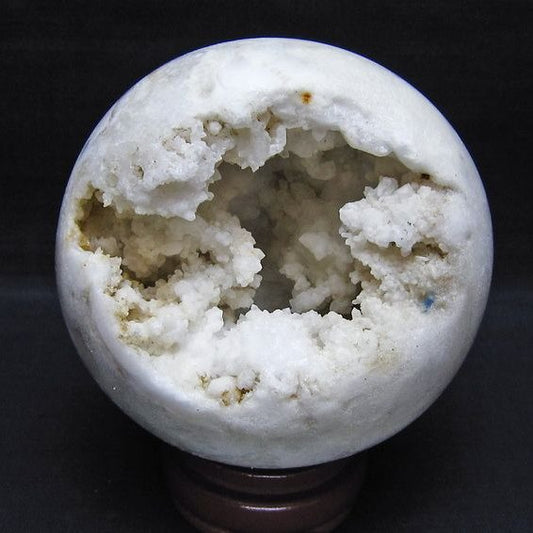 水晶 ジオード 丸玉 105mm 笑口 置物 原石 一点物 151-10592