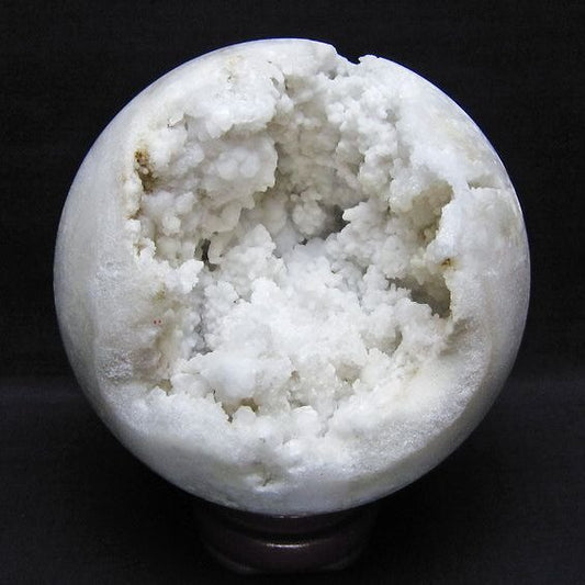 1.5Kg 水晶 ジオード 丸玉 125mm 笑口 置物 原石 一点物 151-10600