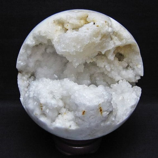 1.6Kg 水晶 ジオード 丸玉 130mm 笑口 置物 原石 一点物 151-10601