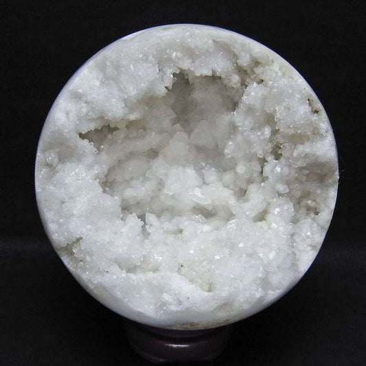 1.7Kg 水晶 ジオード 丸玉 135mm 笑口 置物 原石 一点物 151-10606