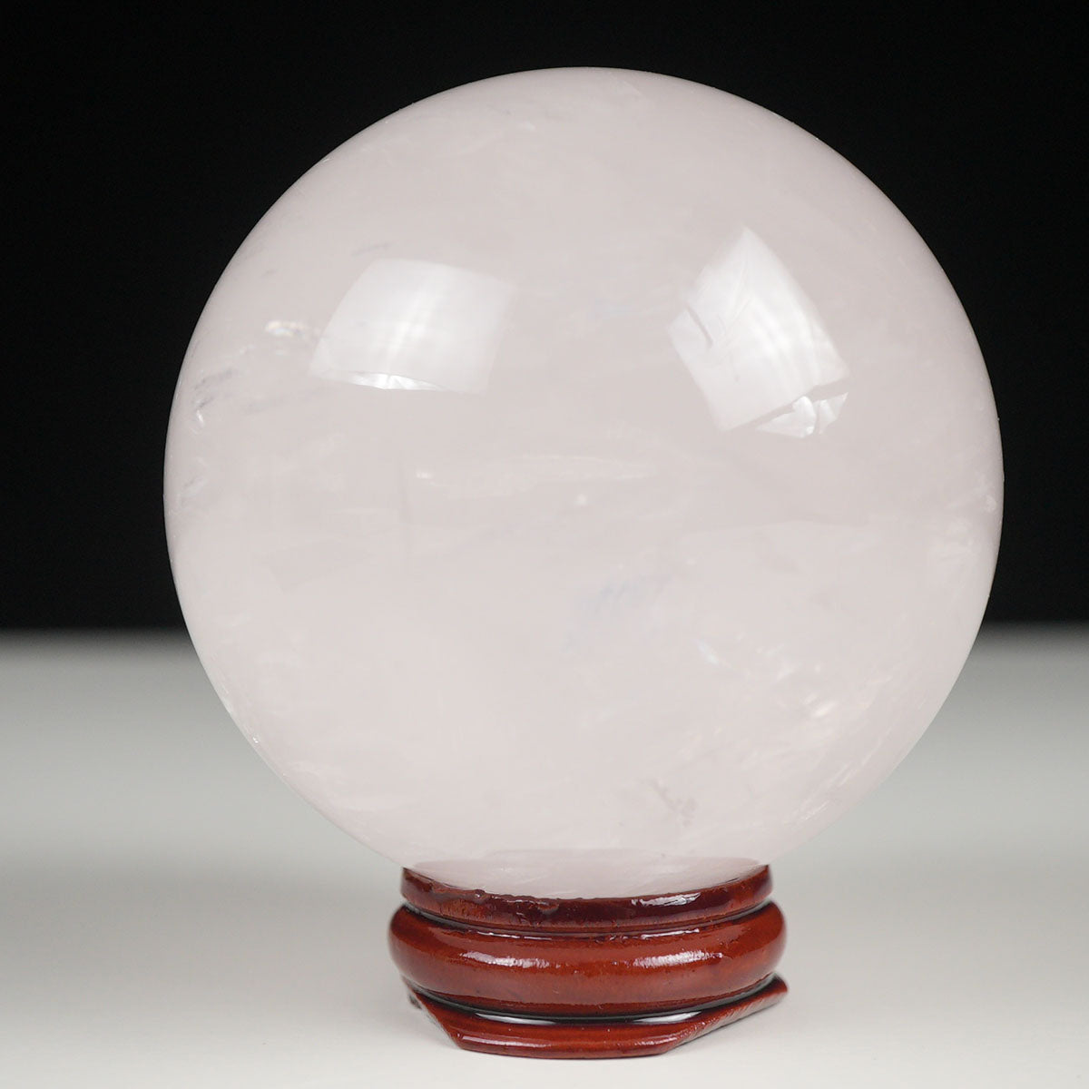 ミルキークォーツ 丸玉 72mm ピンク 一点物 151-5963