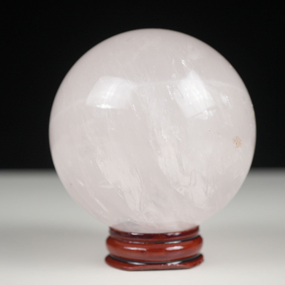 ミルキークォーツ 丸玉 72mm ピンク 一点物 151-5963