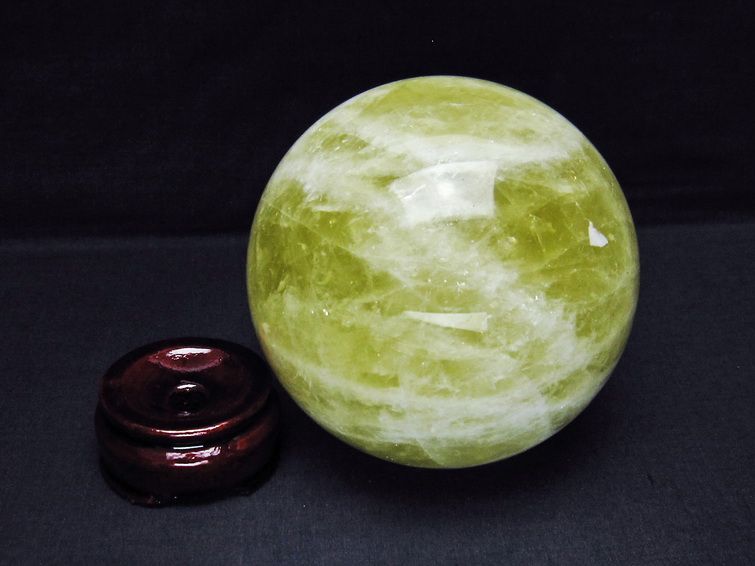 1.2Kg シトリン 丸玉 94mm シトリンクォーツ スフィア 黄水晶 一点物  151-6623