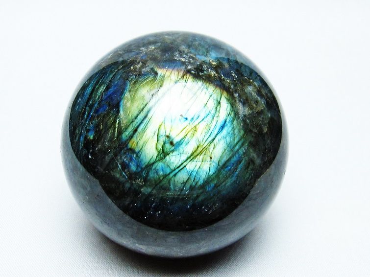ラブラドライト 丸玉 64mm スフィア 一点物 151-6796