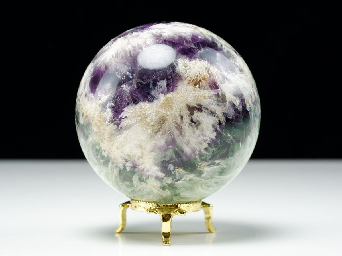 エンジェルフェザー フローライト 丸玉 79mm 一点物 151-7298 [sold