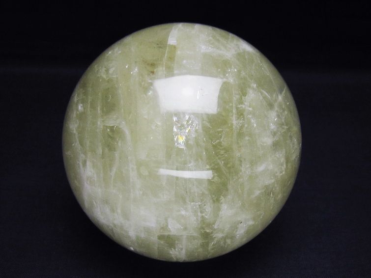 1.1Kg シトリンクォーツ 丸玉 92mm スフィア 置物 一点物 151-7551