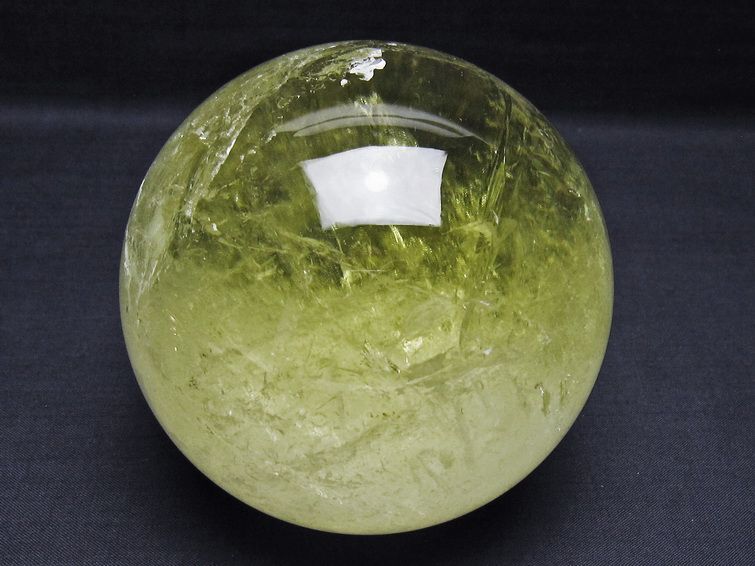 1.5Kg シトリン 丸玉 105mm シトリンクォーツ スフィア 一点物  151-8033