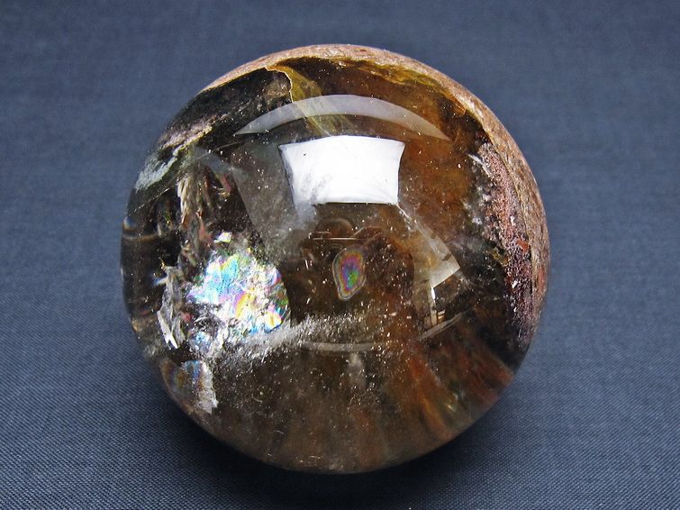 ガーデンクォーツ 丸玉 虹入り 67mm 一点物  151-8071