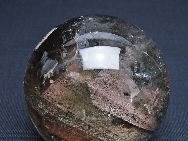 ガーデンクォーツ 丸玉 虹入り 64mm 一点物  151-8080