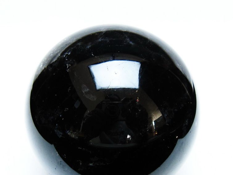 モリオン 丸玉 74mm 黒水晶 丸玉 一点物 151-8515