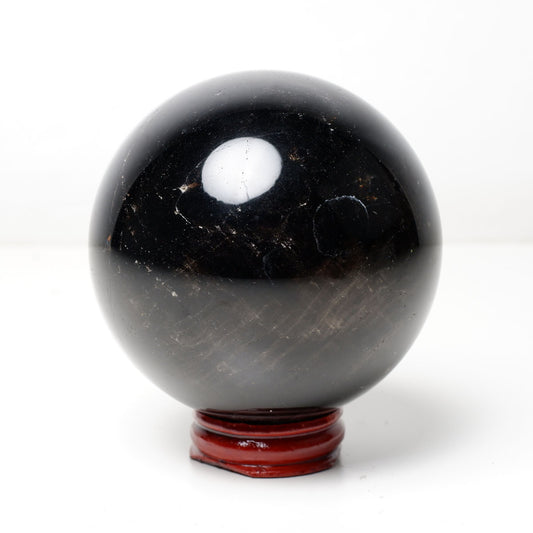 モリオン 丸玉 78mm 黒水晶 丸玉 一点物 151-8518