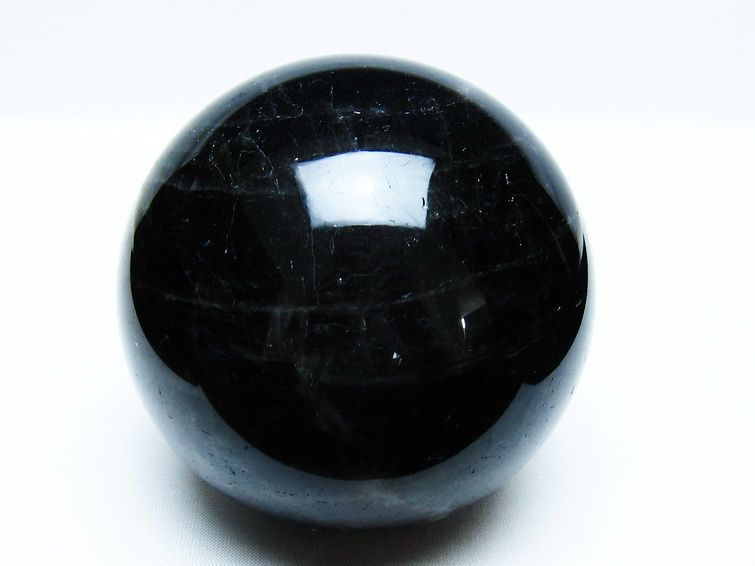 モリオン 丸玉 88mm 黒水晶 丸玉 モリオン スフィア 一点物 151-8520