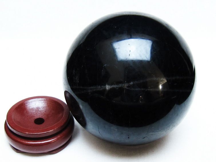 1.4Kg モリオン 丸玉 100mm 黒水晶 丸玉 モリオン スフィア 一点物 151-8551