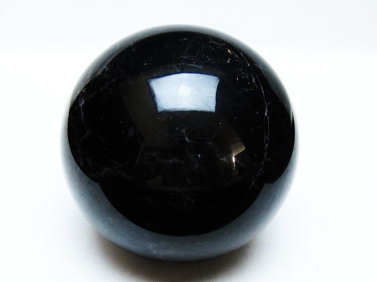 モリオン 丸玉 88mm 黒水晶 丸玉 モリオン スフィア 一点物 151-8563