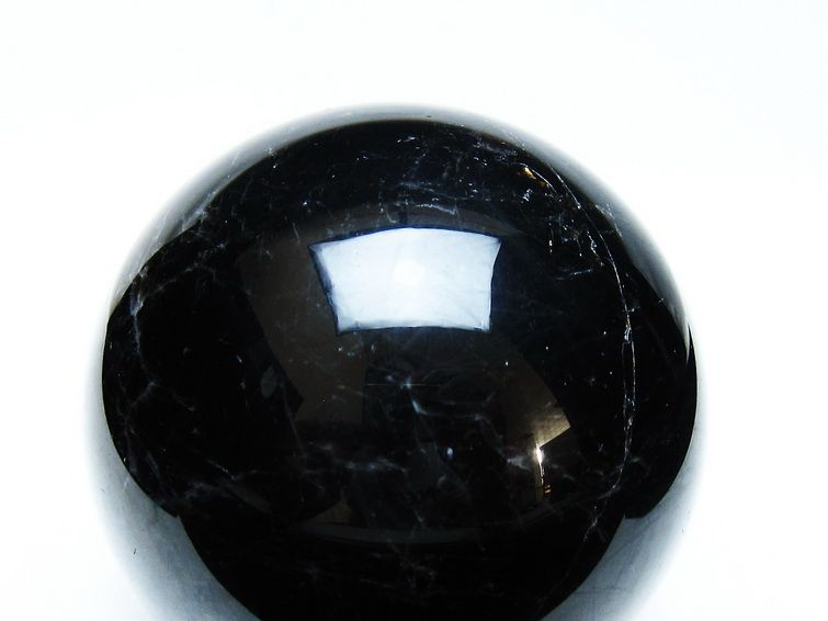 モリオン 丸玉 88mm 黒水晶 丸玉 モリオン スフィア 一点物 151-8563