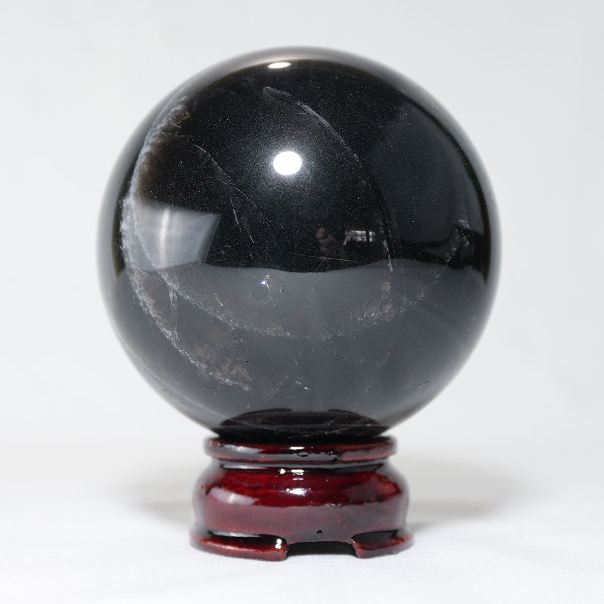 モリオン 丸玉 85mm 黒水晶 丸玉 モリオン スフィア 一点物 151-8565 [sold out]