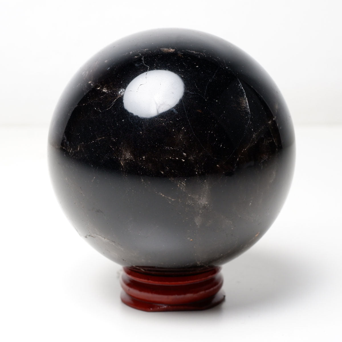 モリオン 丸玉 81mm 黒水晶 丸玉 モリオン スフィア 一点物 151-8566 [sold out]
