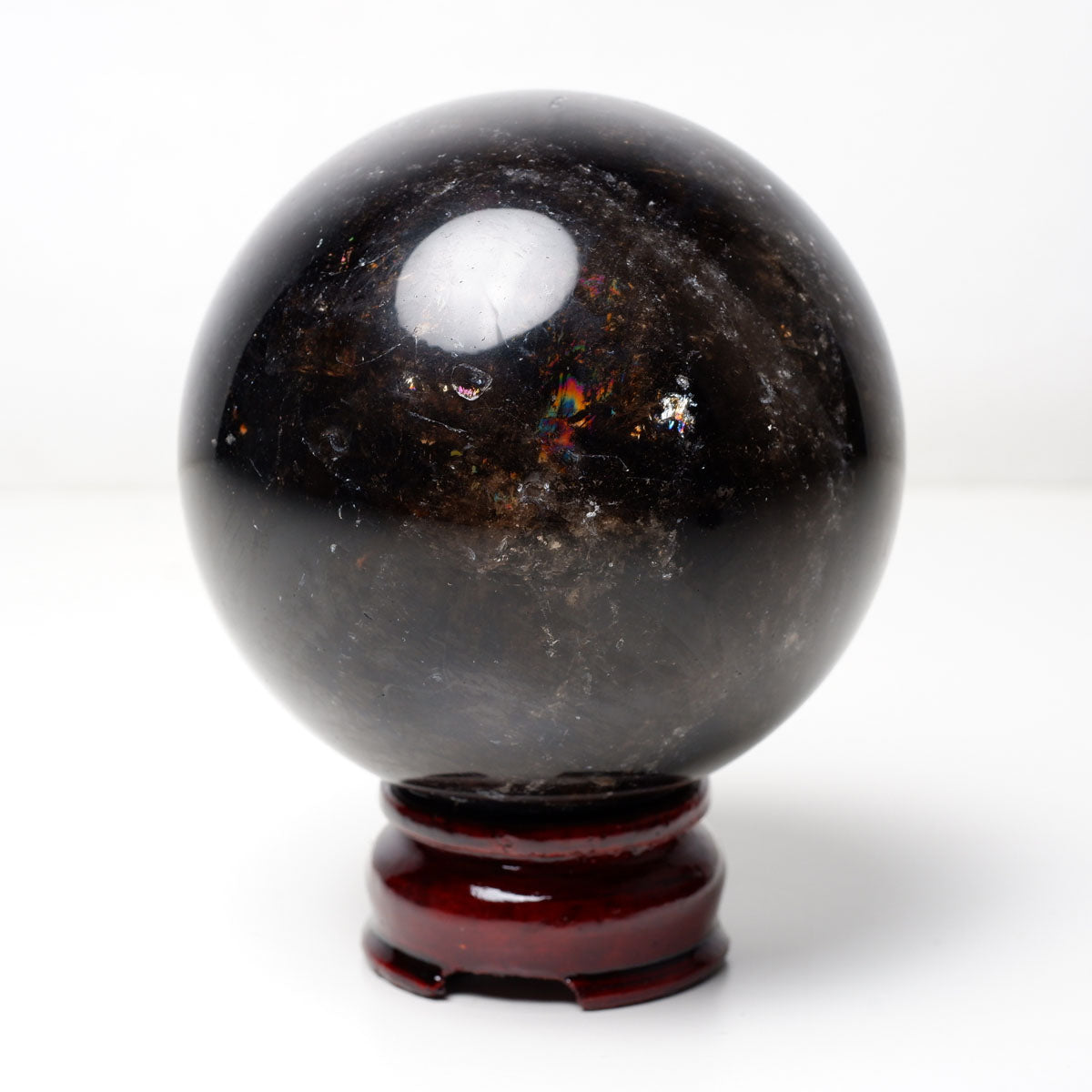 モリオン 丸玉 86mm 黒水晶 丸玉 モリオン スフィア 一点物 151-8569 [sold out]
