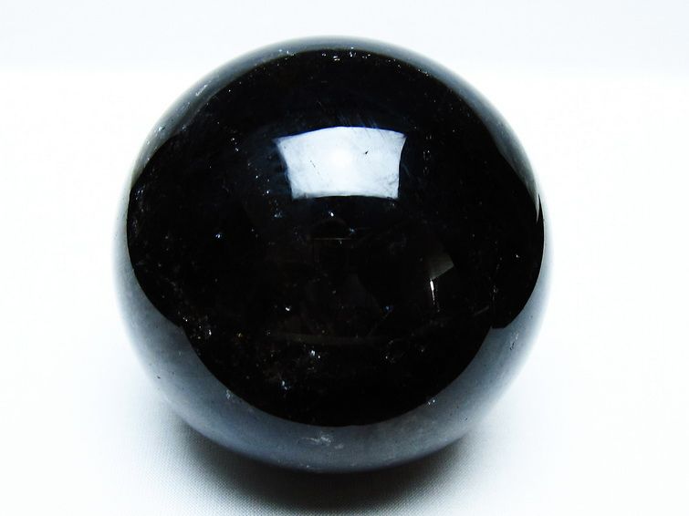 モリオン 丸玉 86mm 黒水晶 丸玉 モリオン スフィア 一点物 151-8569