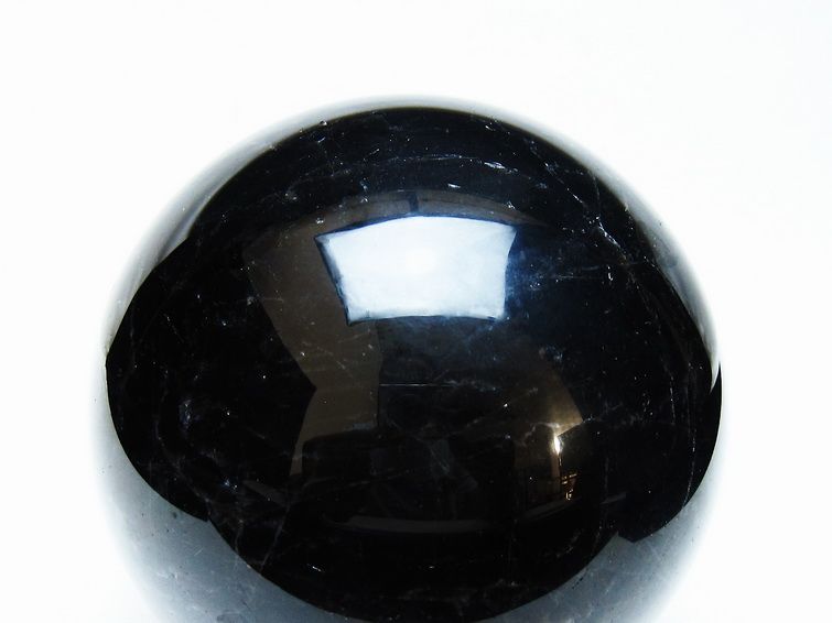 1.3Kg モリオン 丸玉 97mm 黒水晶 丸玉 モリオン スフィア 一点物 151-8572