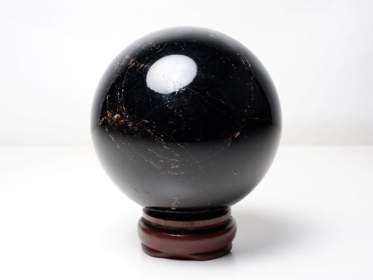 1.5Kg モリオン 丸玉 105mm 黒水晶 丸玉 モリオン スフィア 一点物 151