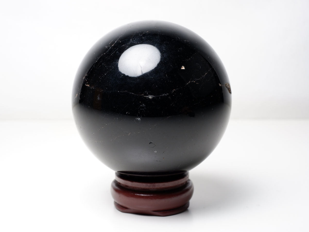 1.5Kg モリオン 丸玉 105mm 黒水晶 丸玉 モリオン スフィア 一点物 151