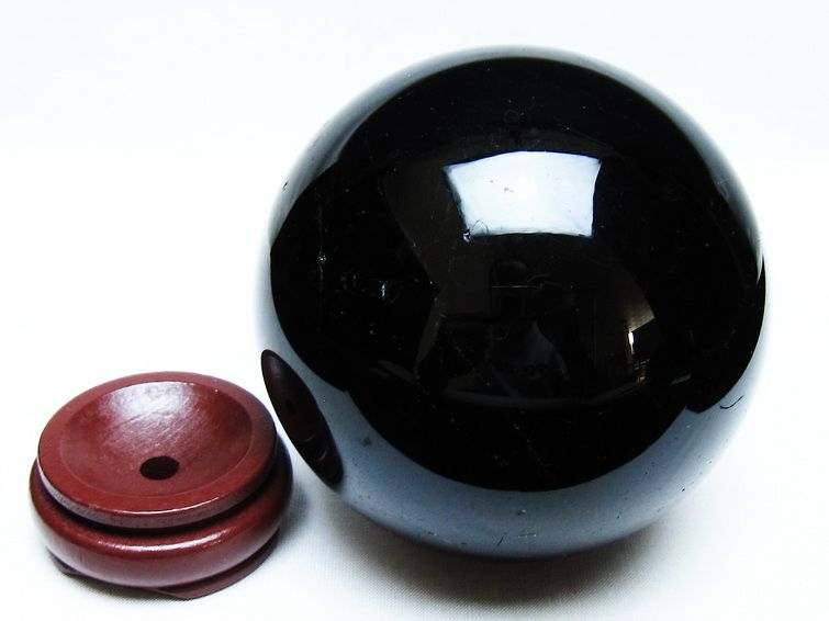 1.5Kg モリオン 丸玉 105mm 黒水晶 丸玉 モリオン スフィア 一点物 151-8573