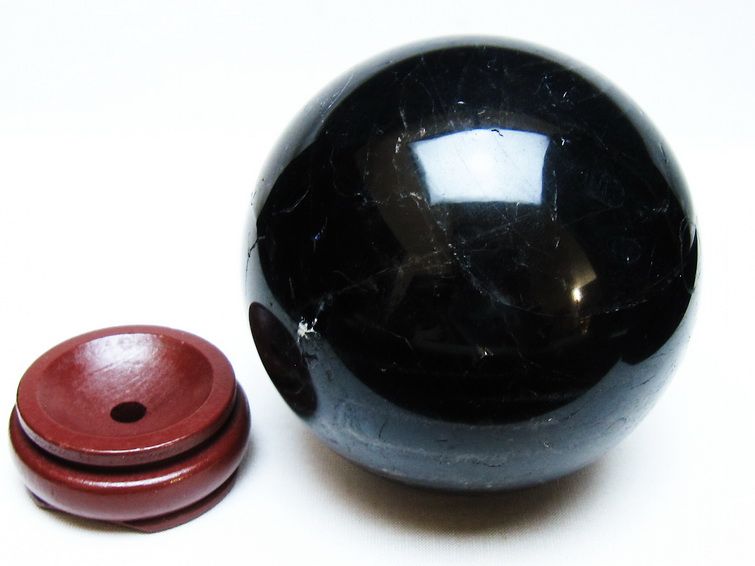 1.4Kg モリオン 丸玉 100mm 黒水晶 丸玉 モリオン スフィア 一点物 151-8575