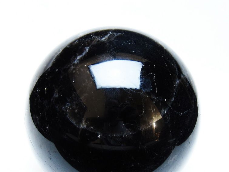 1.7Kg モリオン 丸玉 110mm 黒水晶 丸玉 モリオン スフィア 一点物 151-8578