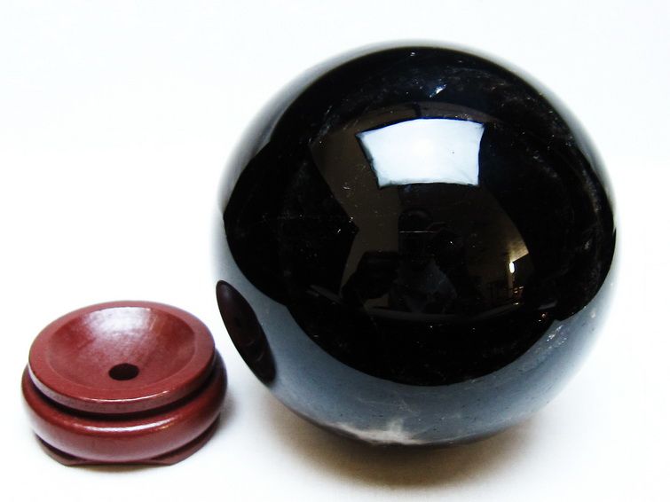 1.5Kg モリオン 丸玉 105mm 黒水晶 丸玉 モリオン スフィア 一点物 151-8579