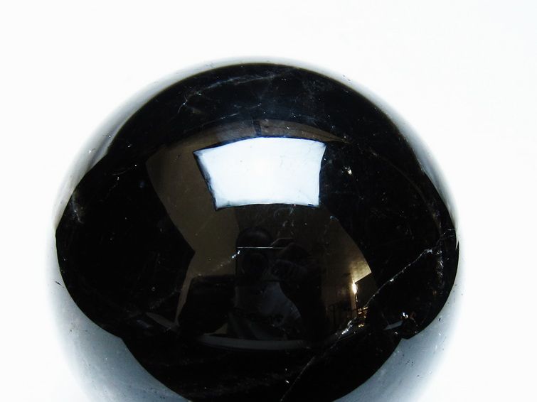 1.7Kg モリオン 丸玉 110mm 黒水晶 丸玉 モリオン スフィア 一点物 151-8581