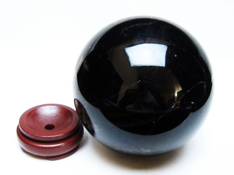 1.7Kg モリオン 丸玉 110mm 黒水晶 丸玉 モリオン スフィア 一点物 151-8581