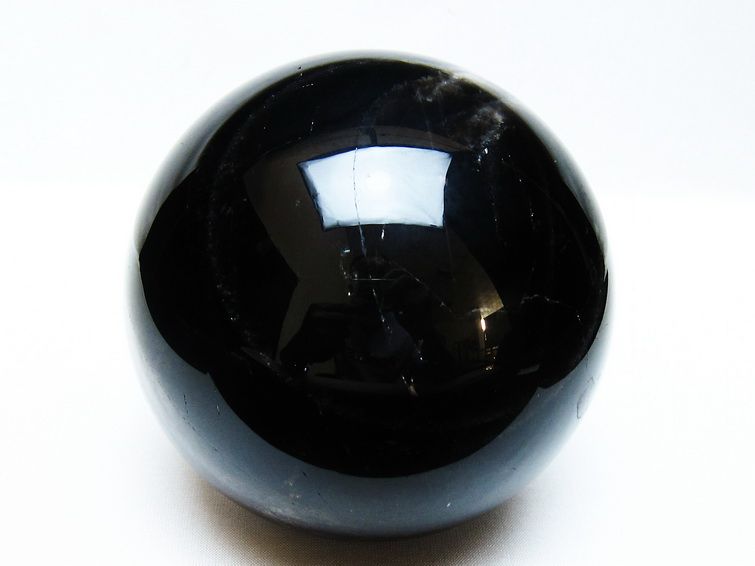 1.8Kg モリオン 丸玉 110mm 黒水晶 丸玉 モリオン スフィア 一点物 151-8583