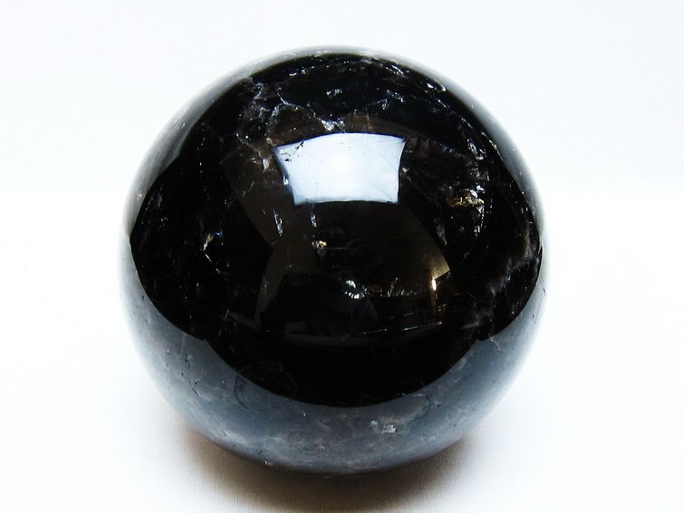 1.9Kg モリオン 丸玉 115mm 黒水晶 丸玉 モリオン スフィア 一点物 151-8586