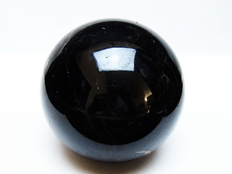 1.7Kg モリオン 丸玉 110mm 黒水晶 丸玉 モリオン スフィア 一点物 151-8589