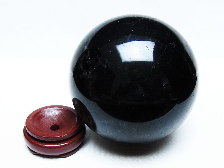 1.9Kg モリオン 丸玉 113mm 黒水晶 丸玉 モリオン スフィア 一点物 151-8590