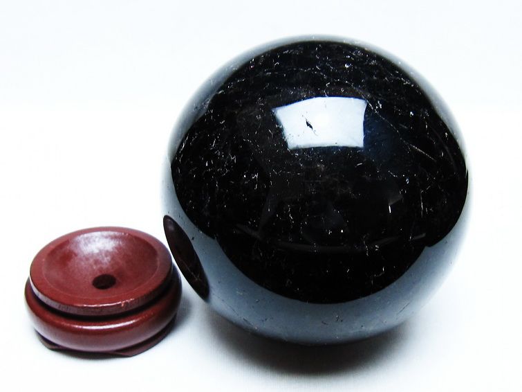 1.5Kg モリオン 丸玉 105mm 黒水晶 丸玉 モリオン スフィア 一点物 151-8595
