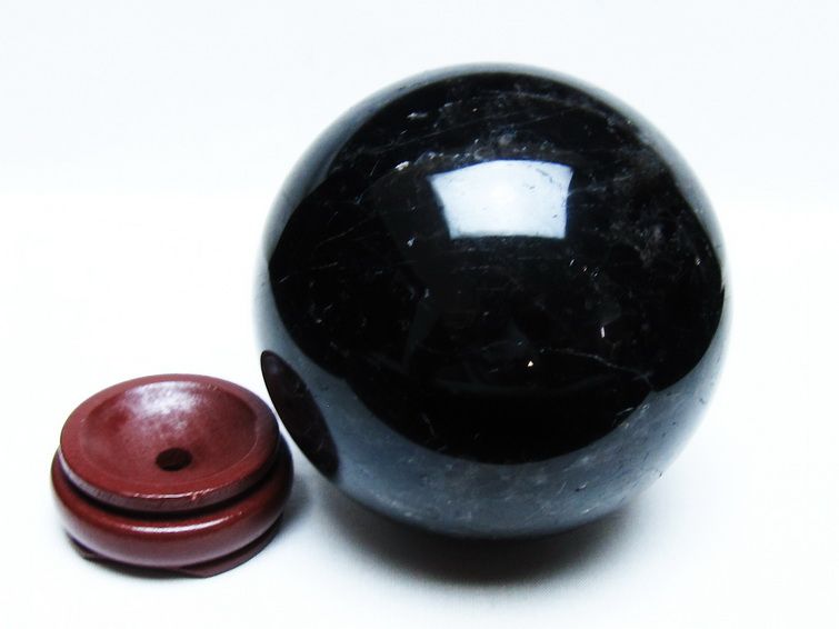 1.6Kg モリオン 丸玉 105mm 黒水晶 丸玉 モリオン スフィア 一点物 151-8597