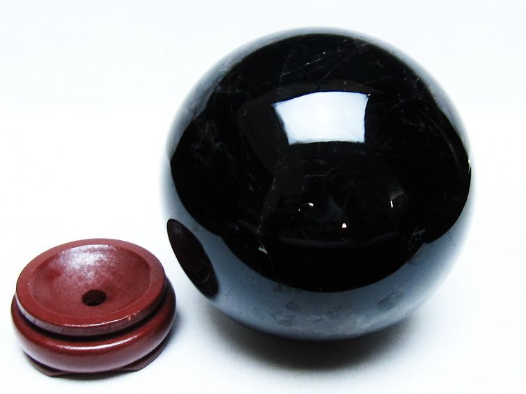 1.5Kg モリオン 丸玉 105mm 黒水晶 丸玉 モリオン スフィア 一点物 151-8598