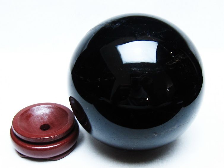 1.5Kg モリオン 丸玉 105mm 黒水晶 丸玉 モリオン スフィア 一点物 151-8599