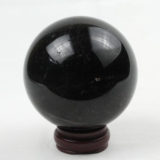 モリオン 丸玉 110mm 1.7Kg  黒水晶 スフィア 一点物 訳あり商品  151-8600