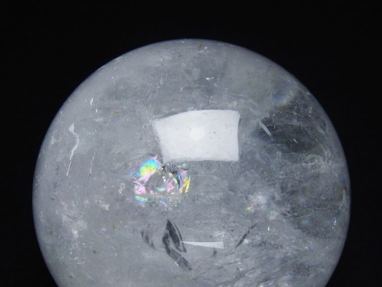 水晶 丸玉 61mm スフィア 置物 水晶玉 一点物 151-8848