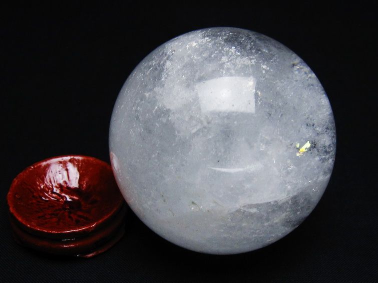 水晶 丸玉 61mm スフィア 置物 水晶玉 一点物 151-8849