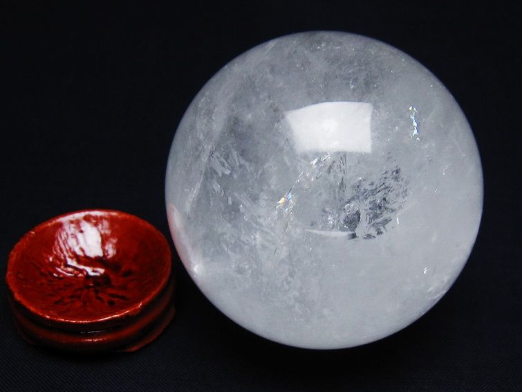 水晶 丸玉 61mm スフィア 置物 水晶玉 一点物 151-8851 [sold out]