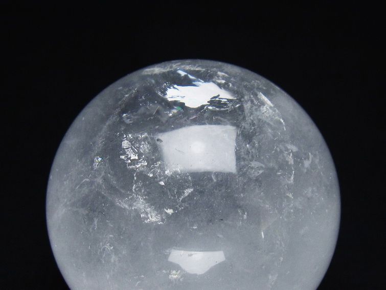 水晶 丸玉 63mm スフィア 置物 水晶玉 一点物 151-8852
