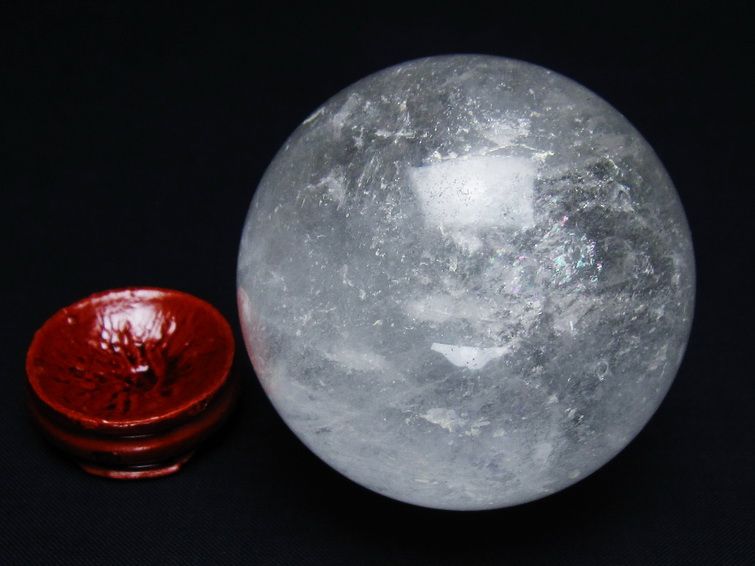水晶 丸玉 65mm スフィア 置物 水晶玉 一点物 151-8854