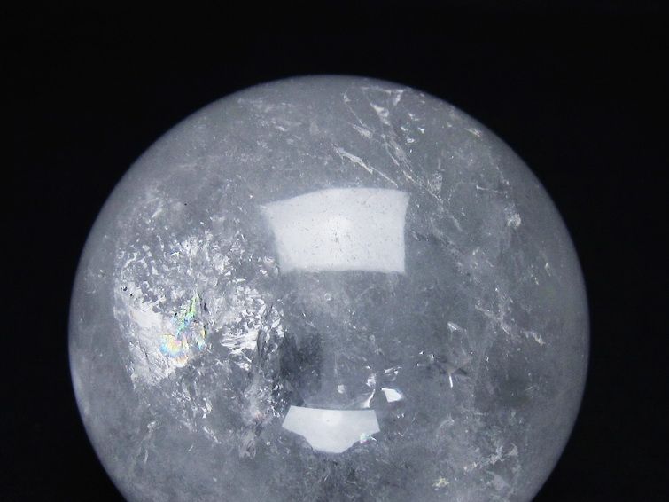 水晶 丸玉 65mm スフィア 置物 水晶玉 一点物 151-8856